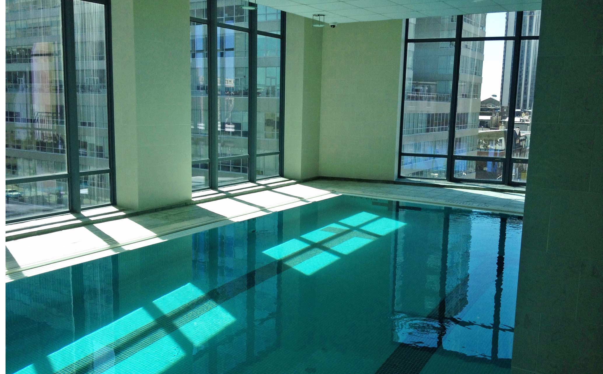 Hospitaltiy and Resort Indoor Pool and Windows